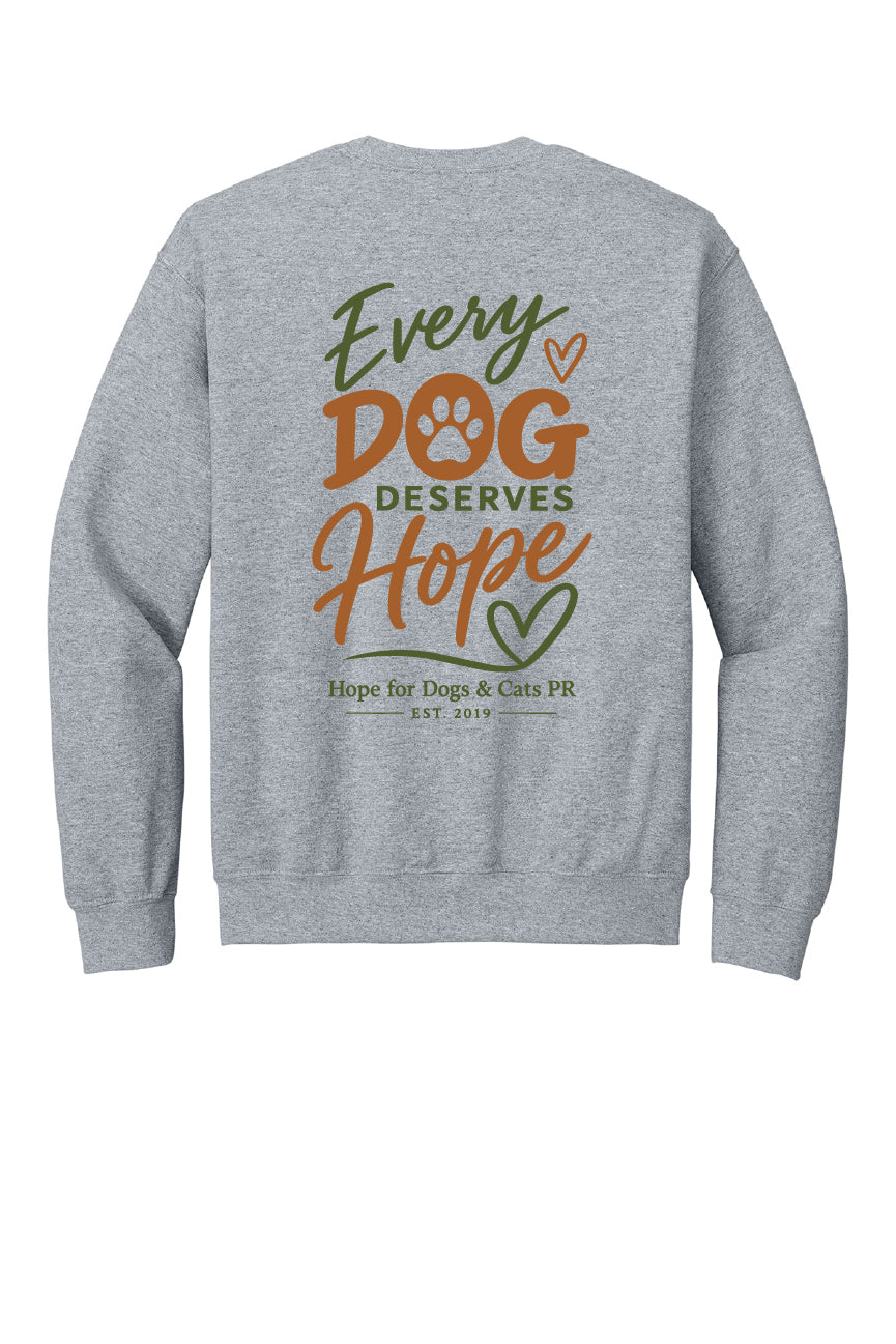 Every Dog Deserves Hope Crewneck Sweatshirt