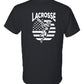 Lacrosse Flag Back Short Sleeve T-Shirt Adult