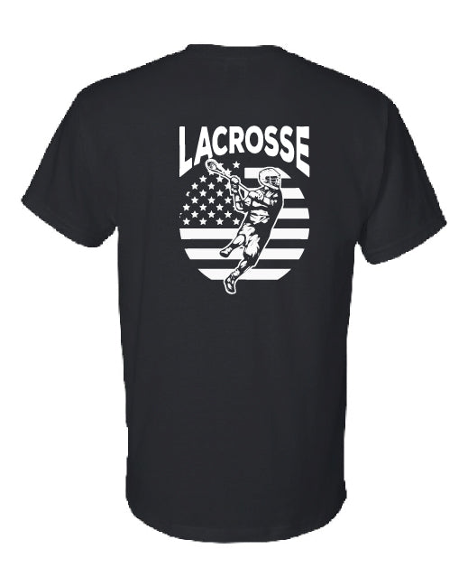 Lacrosse Flag Back Short Sleeve T-Shirt Adult