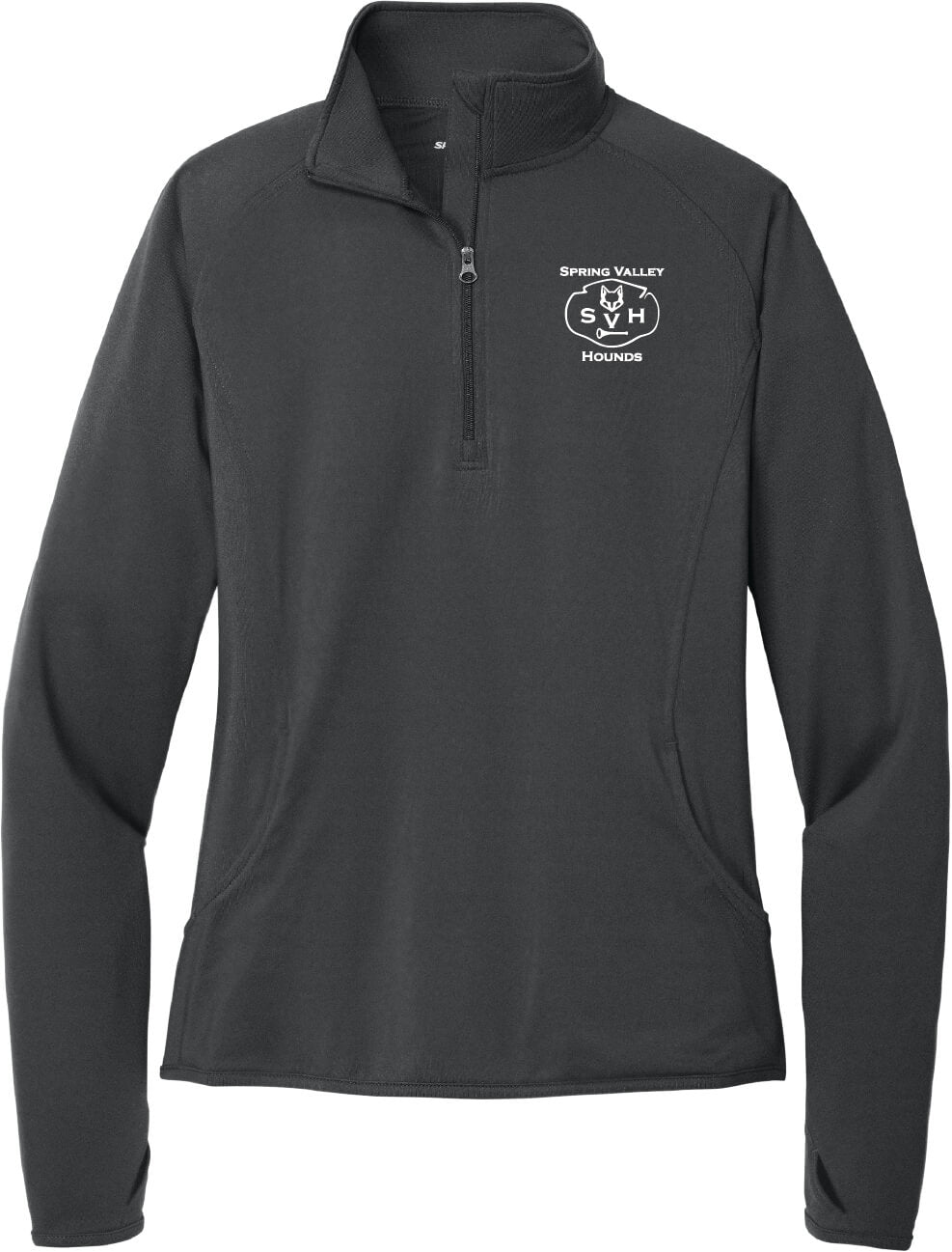 Spring Valley Hounds Zip Pullover (Ladies) gray