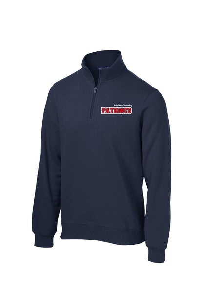 NW Patriots Cheerleading 1/4 Zip Sweatshirt (Unisex)