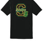 Spartans "S" Short Sleeve T-Shirt back-black