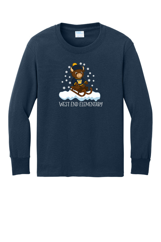 West End Winter Design Long Sleeve T-Shirt