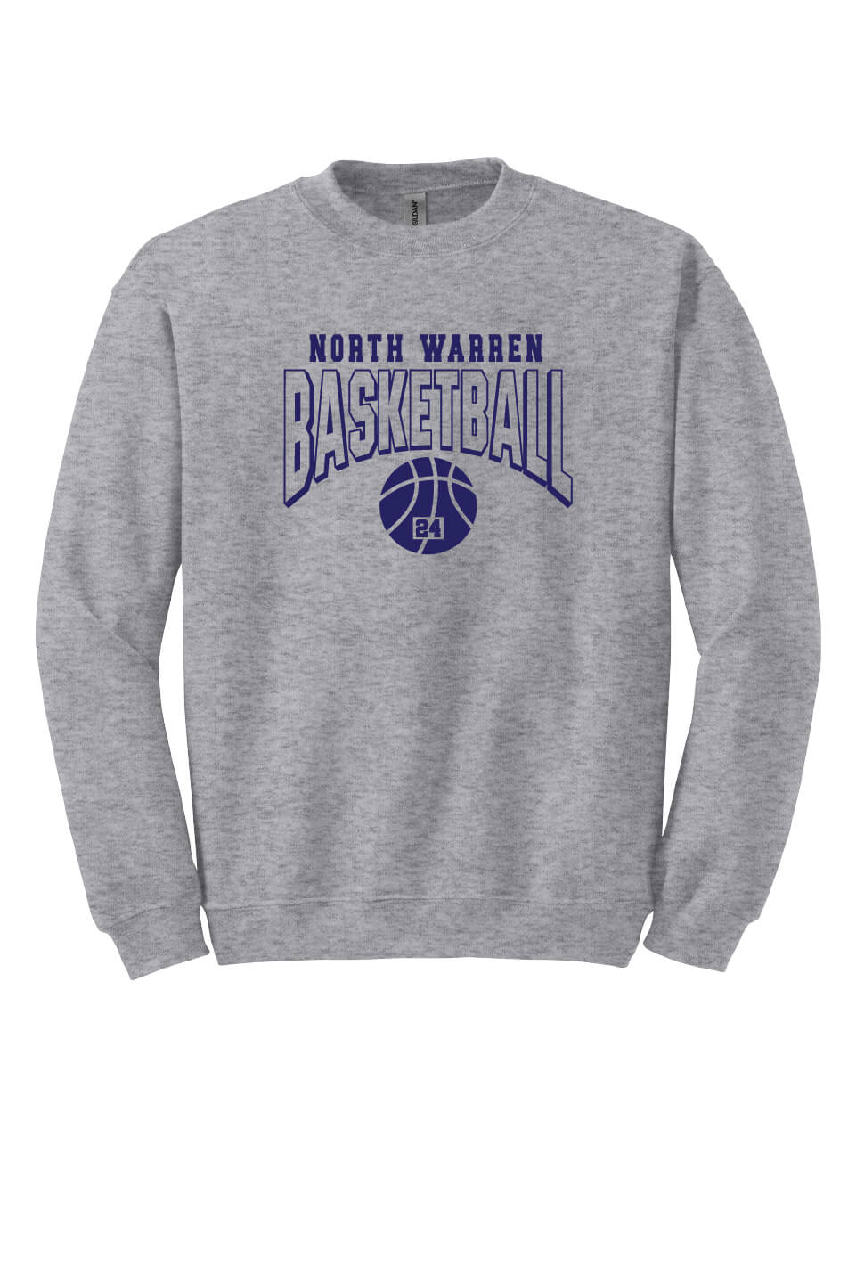 Basketball Crewneck Sweatshirt (Youth) gray