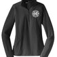 Sport Tek Ladies Zip Pullover gray front
