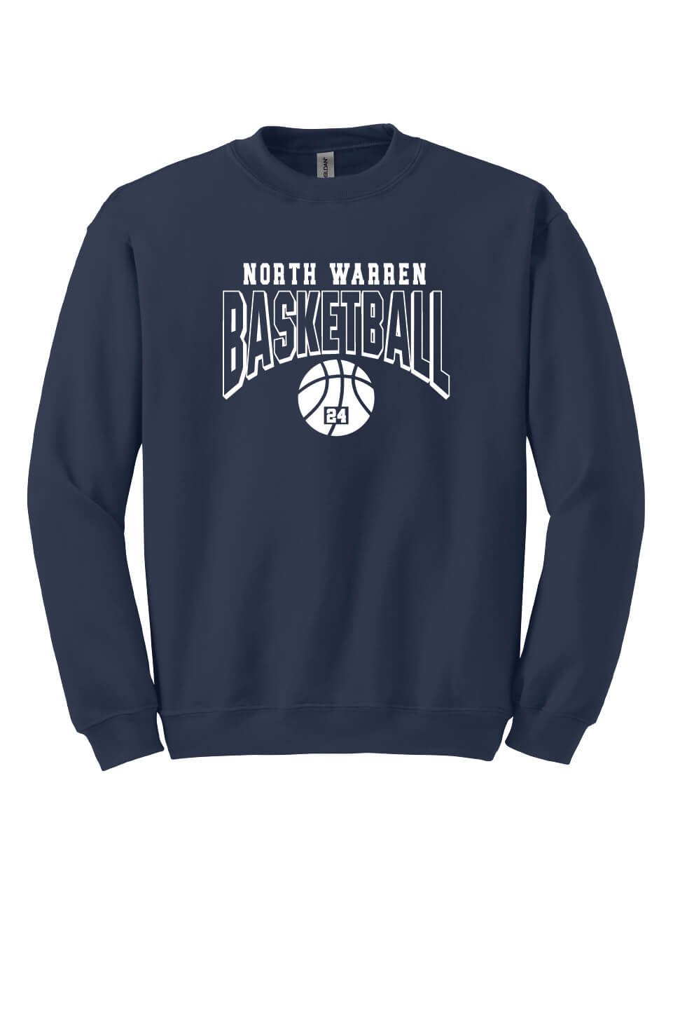 Basketball Crewneck Sweatshirt (Youth) navy