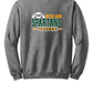 Notre Dame Soccer Crewneck Sweatshirt  back- gray