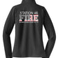 Sport Tek Ladies Zip Pullover gray back
