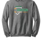 Notre Dame Baseball Crewneck Sweatshirt gray, front