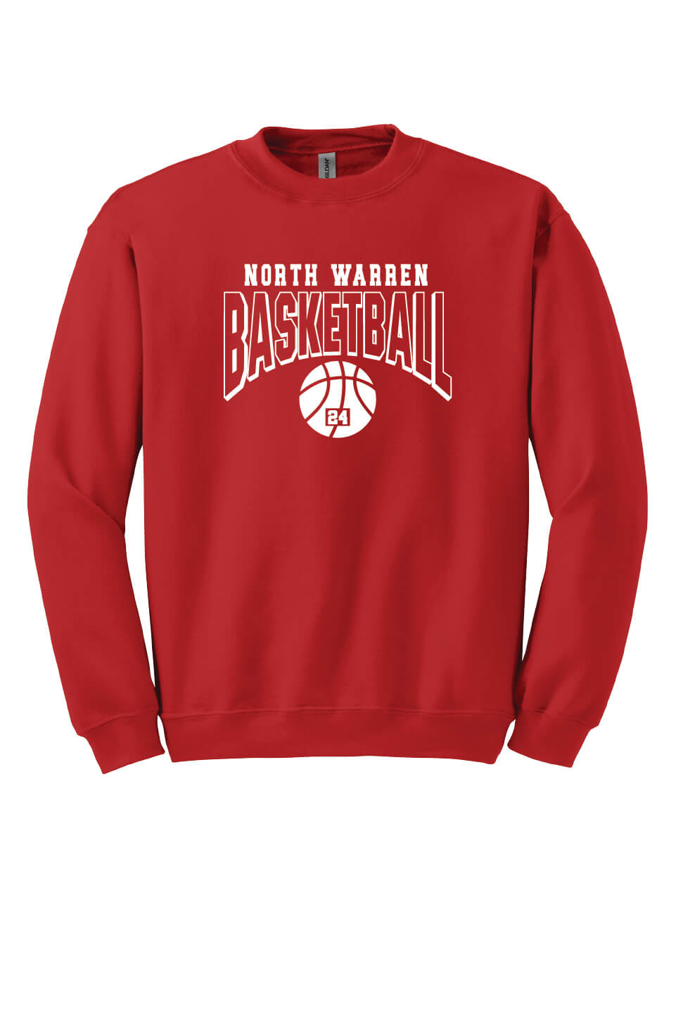 Basketball Crewneck Sweatshirt red