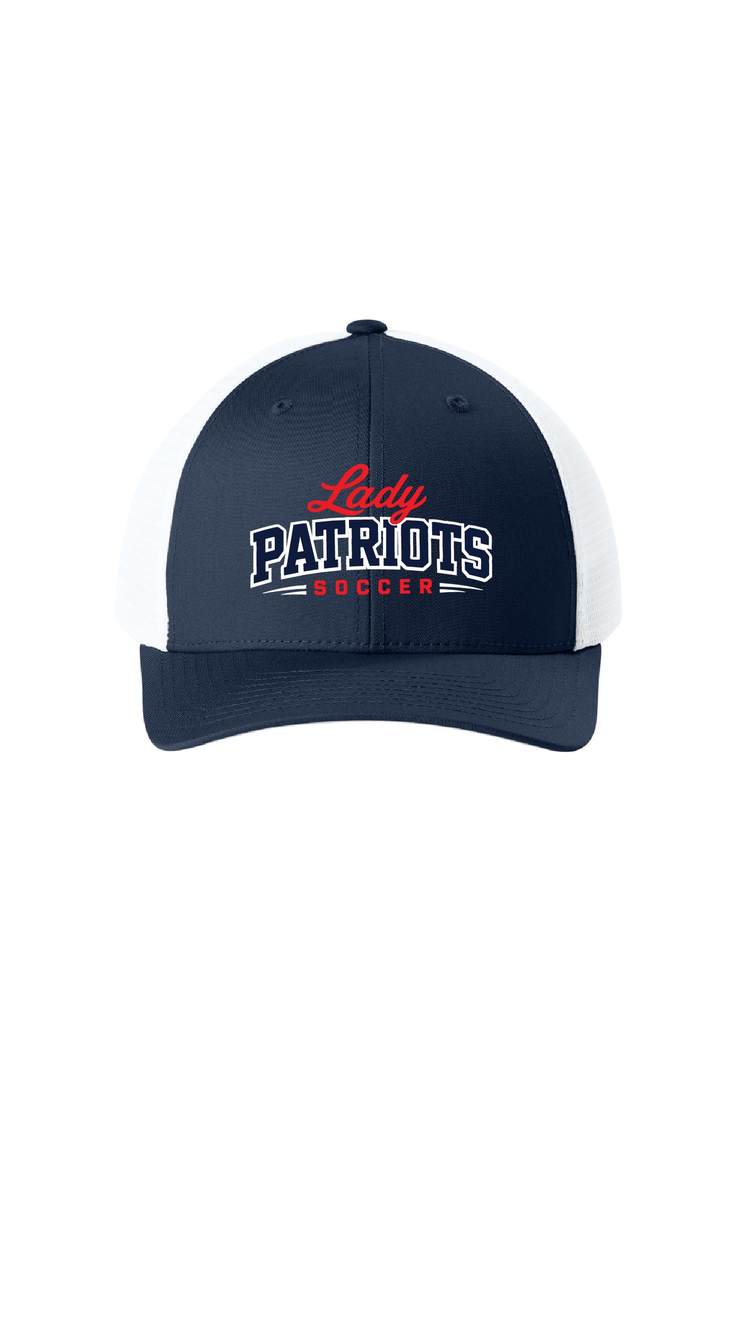 Lady Patriot Soccer Sport Tek Club Trucker Cap