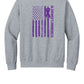 Memories Matter Flag Back Crewneck Sweatshirt