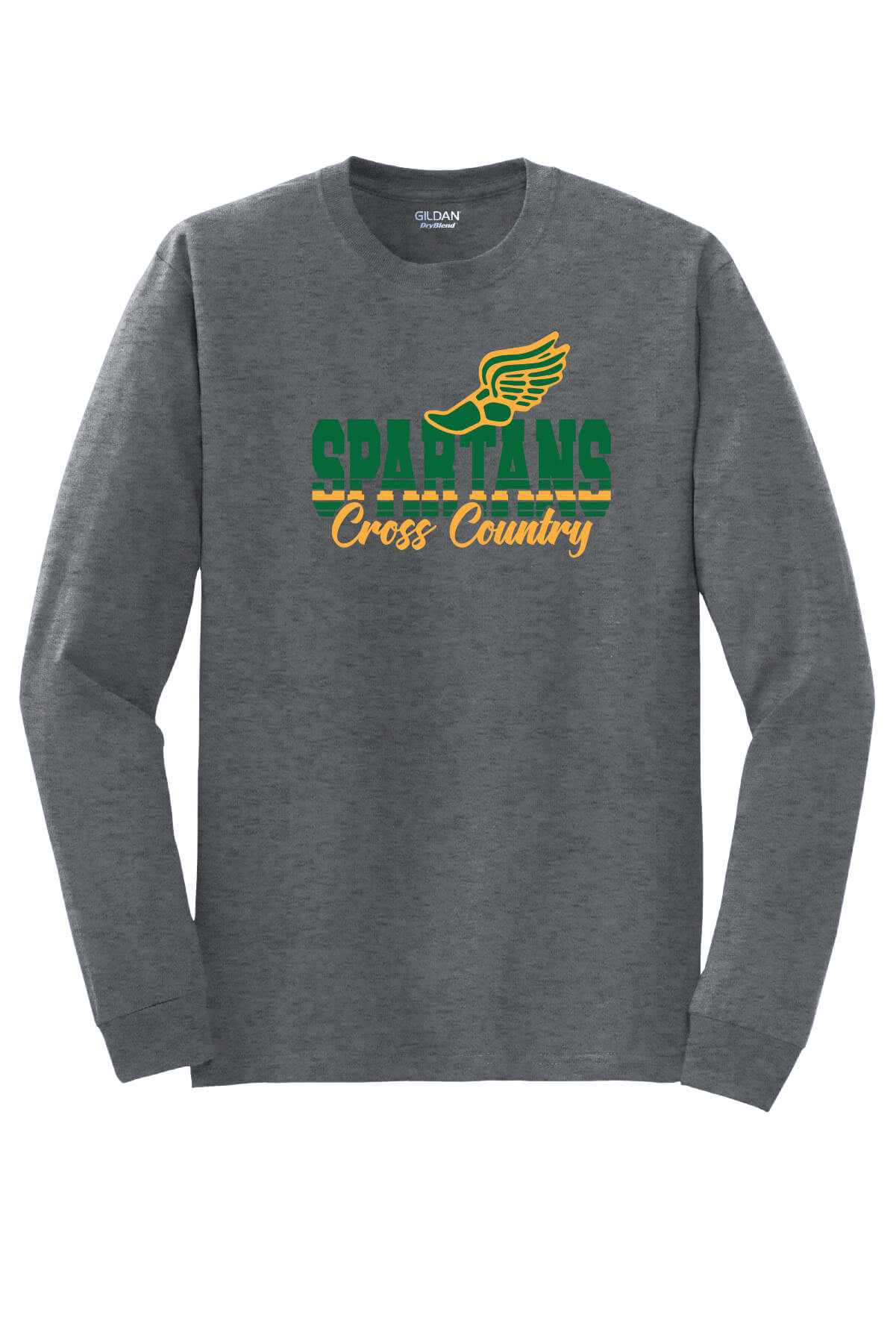 Spartans Cross Country Long Sleeve T-Shirt gray