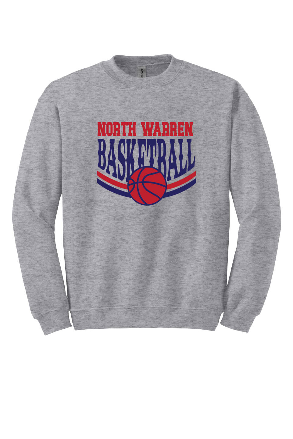 NW Basketball Crewneck Sweatshirt gray