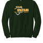 Notre Dame Baseball Crewneck Sweatshirt green, front