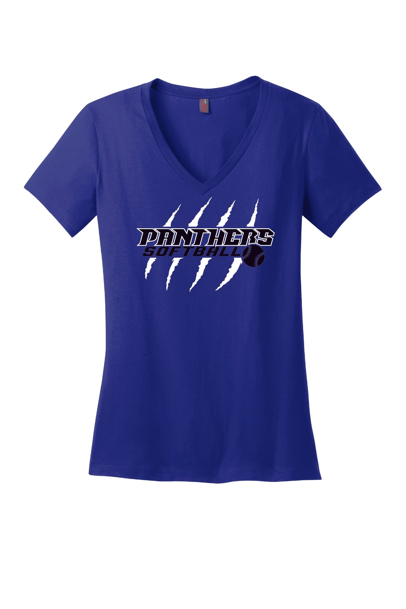 Panthers Ladies V-Neck T-shirt