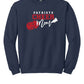 Cheer Mom Crewneck Sweatshirt navy