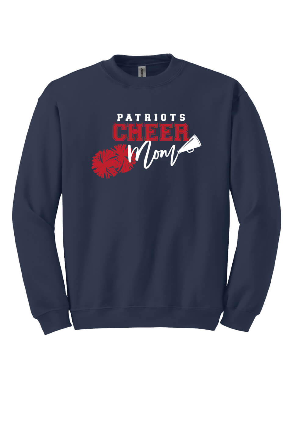 Cheer Mom Crewneck Sweatshirt navy