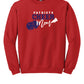 Cheer Mom Crewneck Sweatshirt red