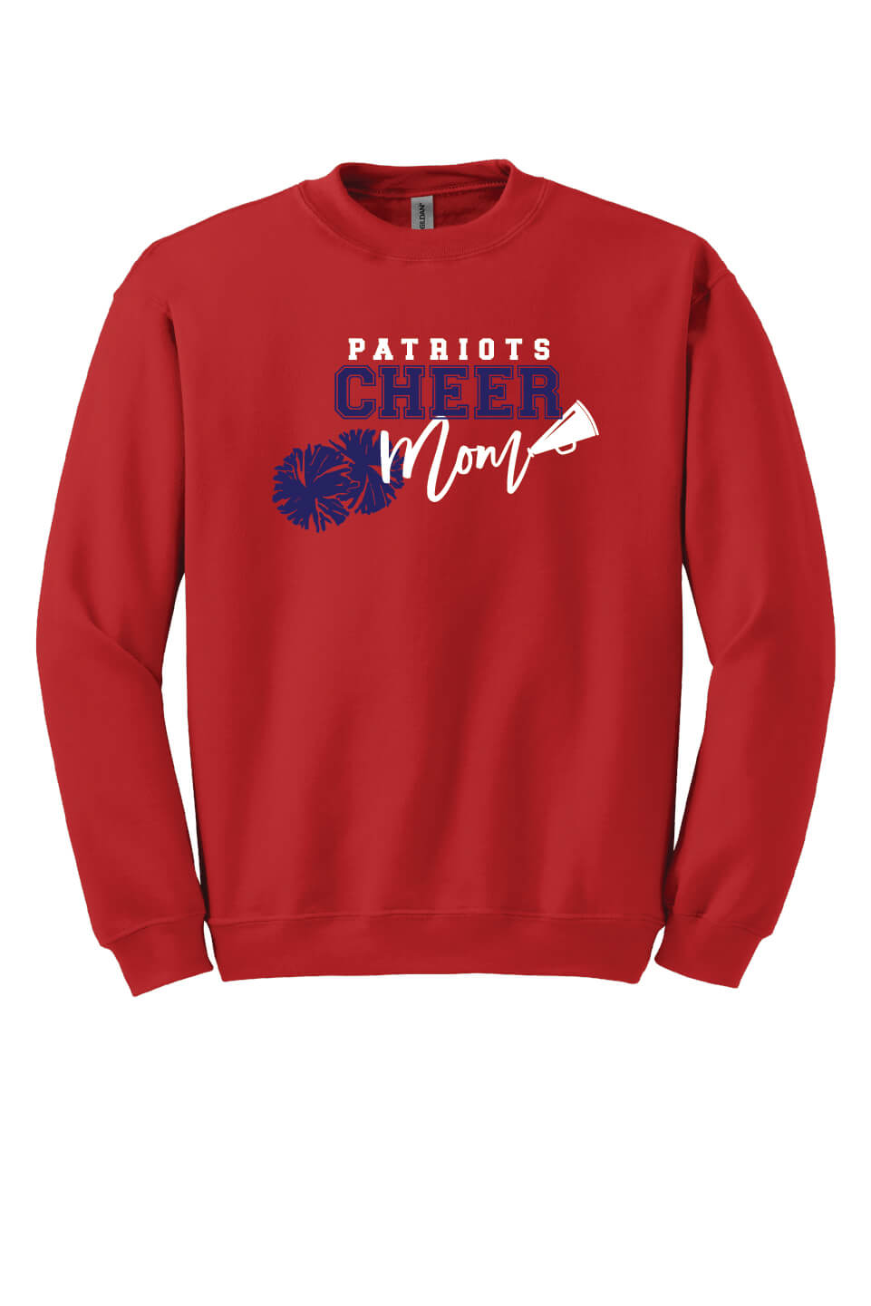 Cheer Mom Crewneck Sweatshirt red