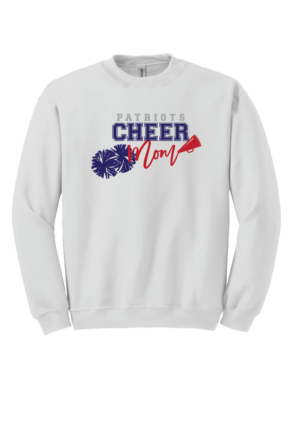 Cheer Mom Crewneck Sweatshirt white