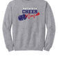 Cheer Mom Crewneck Sweatshirt gray