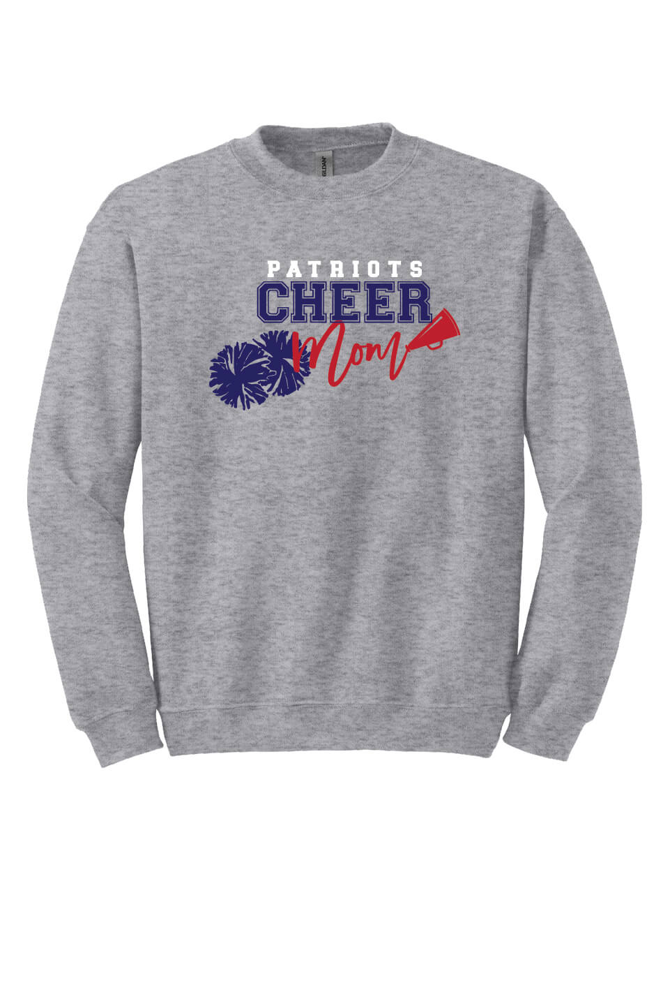 Cheer Mom Crewneck Sweatshirt gray