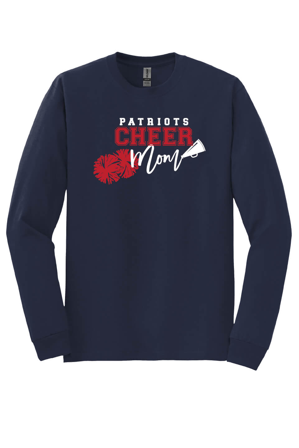 Cheer Mom Long Sleeve T-Shirt navy