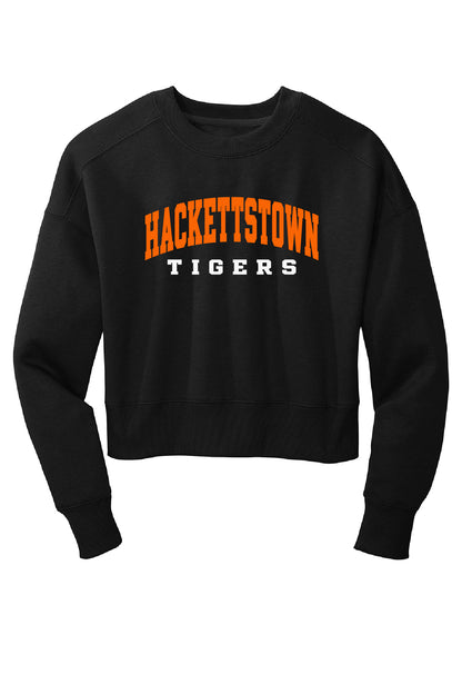 Ladies Wrestling Cropped CrewSweatshirt