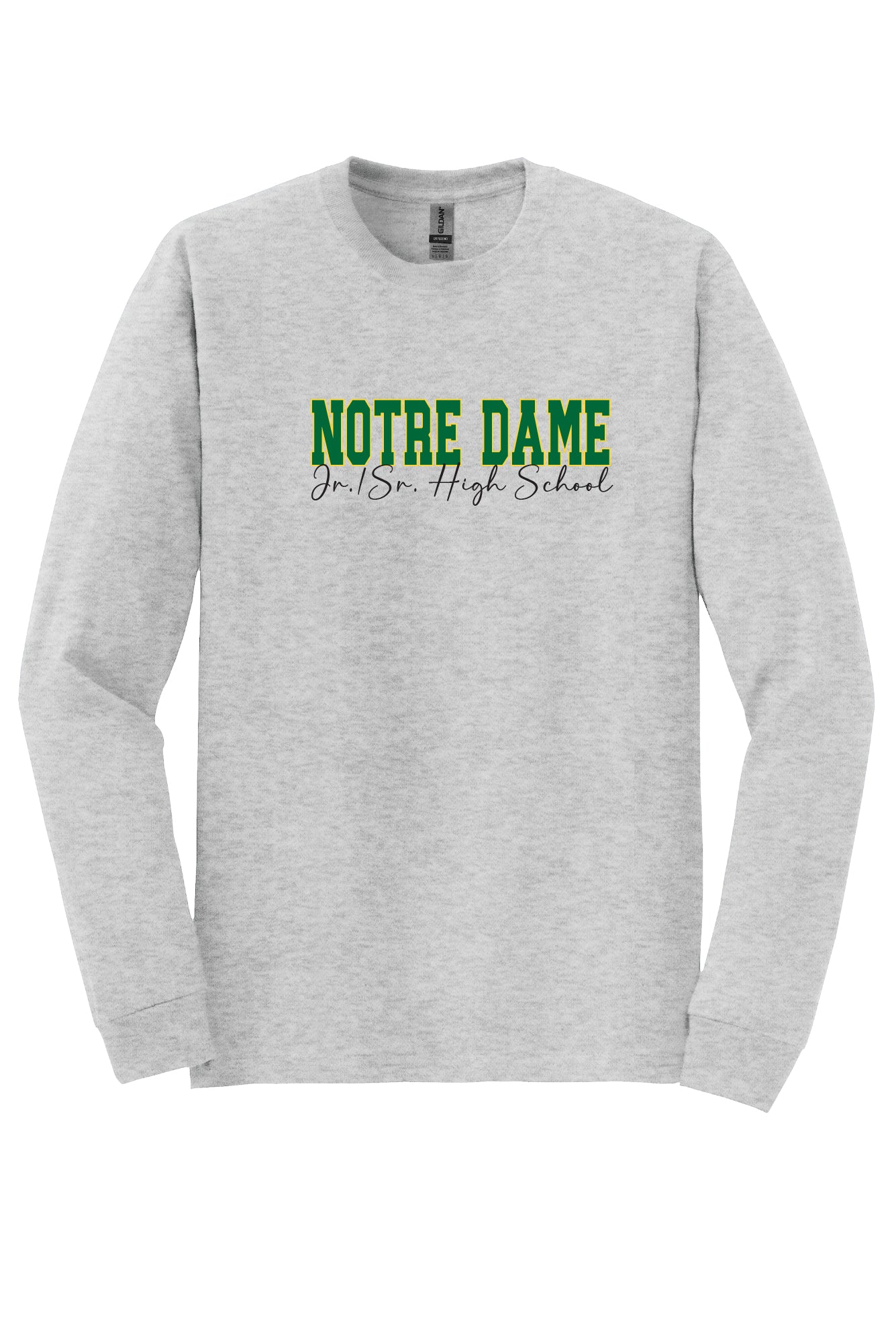 Notre Dame Jr/Sr. High School  Long Sleeve T-Shirt