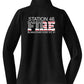 Sport Tek Ladies Zip Pullover black back