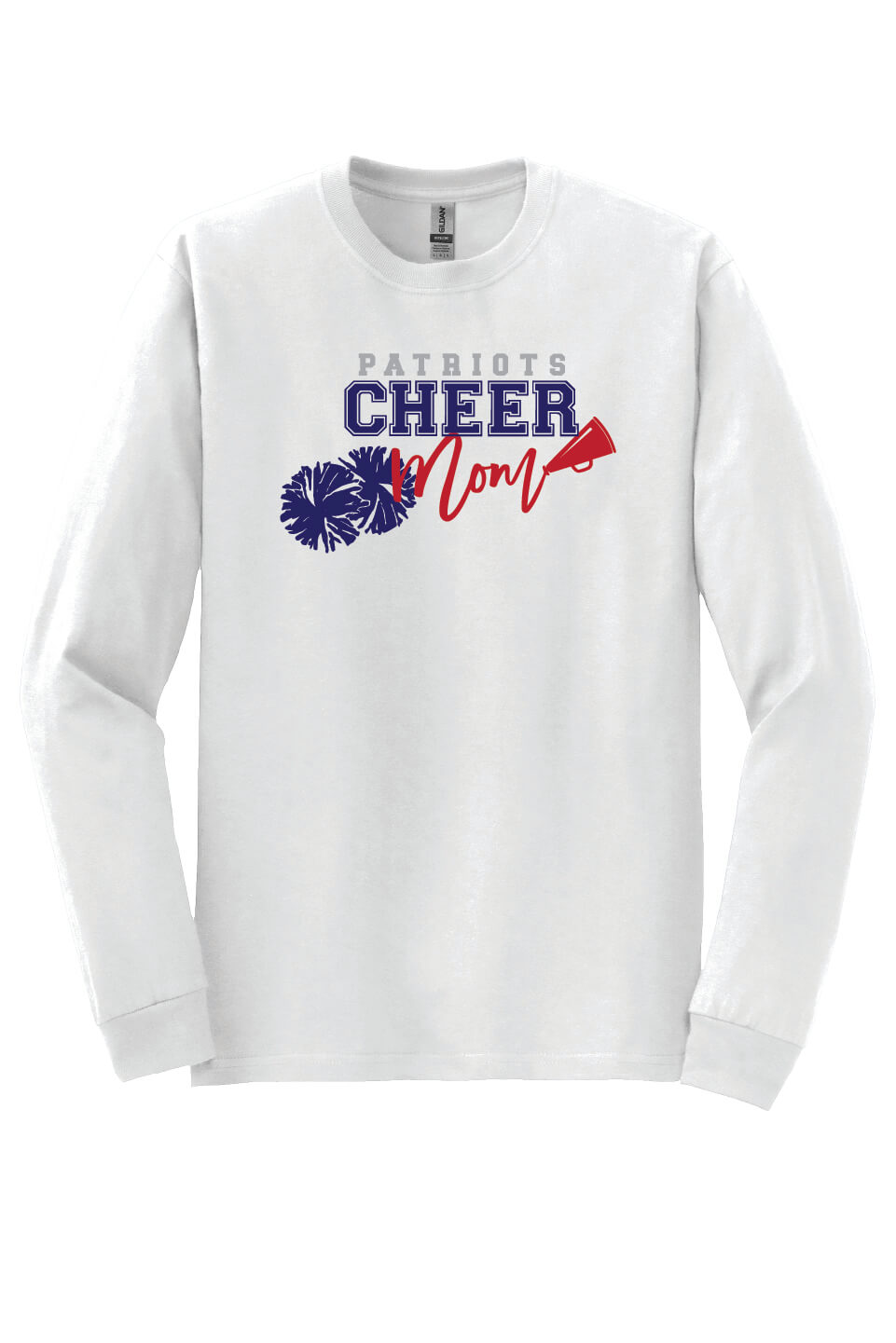 Cheer Mom Long Sleeve T-Shirt white