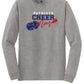 Cheer Mom Long Sleeve T-Shirt gray