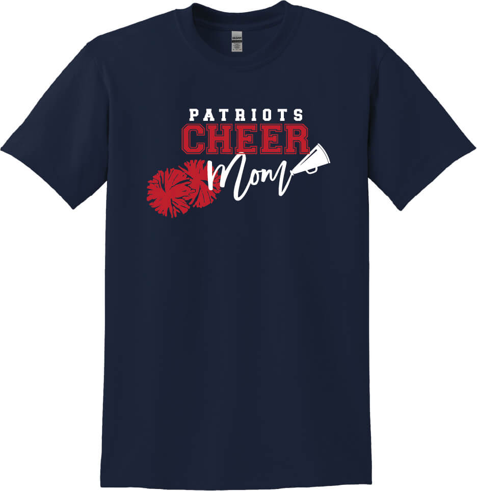 Cheer Mom Short Sleeve T-Shirt navy