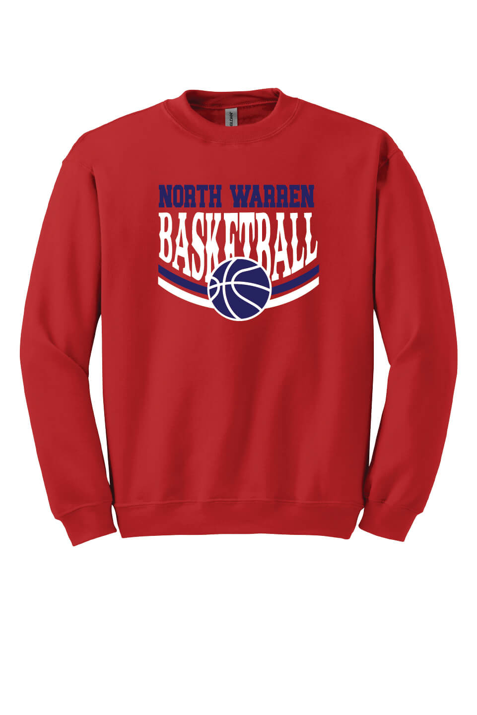NW Basketball Crewneck Sweatshirt (Youth) red