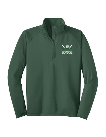 Notre Dame Golf Sport Tek 1/4 Zip Pullover (Unisex)