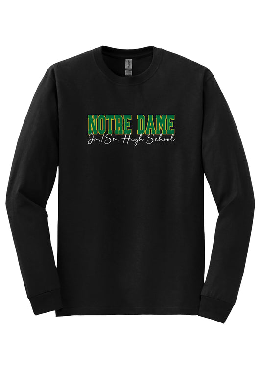 Notre Dame Jr/Sr. High School  Long Sleeve T-Shirt