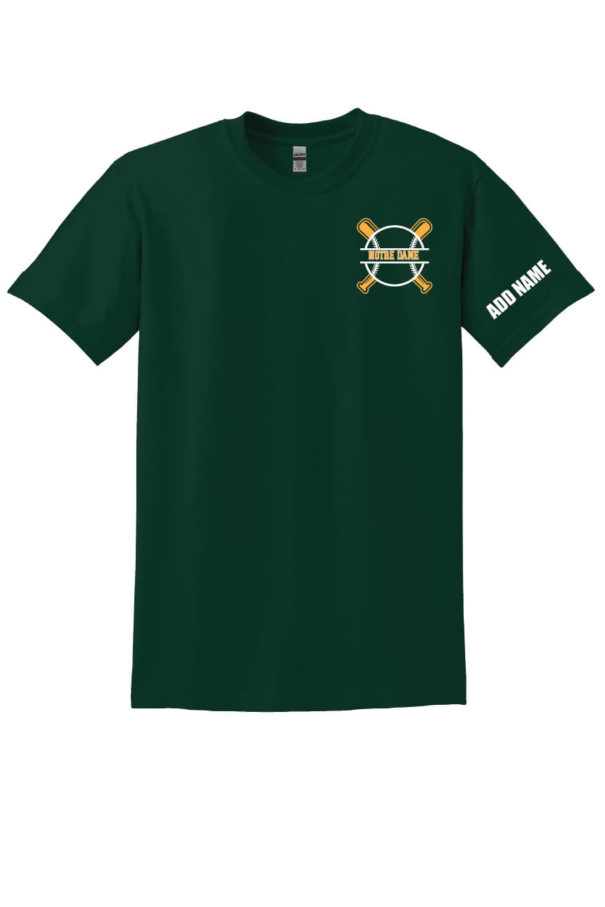 Spartans Baseball Short Sleeve T-Shirt green, front
