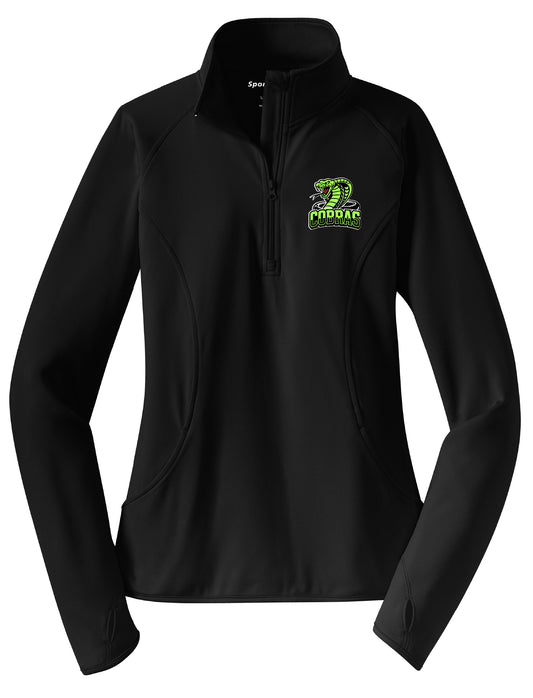 Cobras Sport Tek 1/4 Zip Pullover (Ladies)