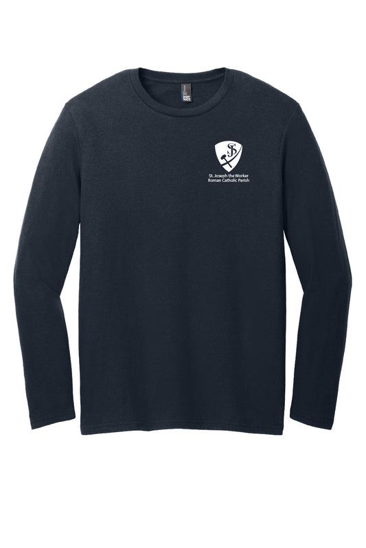 St. Joseph the Worker I Long Sleeve T-shirt-Single Color Logo
