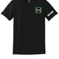 Spartans Baseball Short Sleeve T-Shirt (Youth) black, front