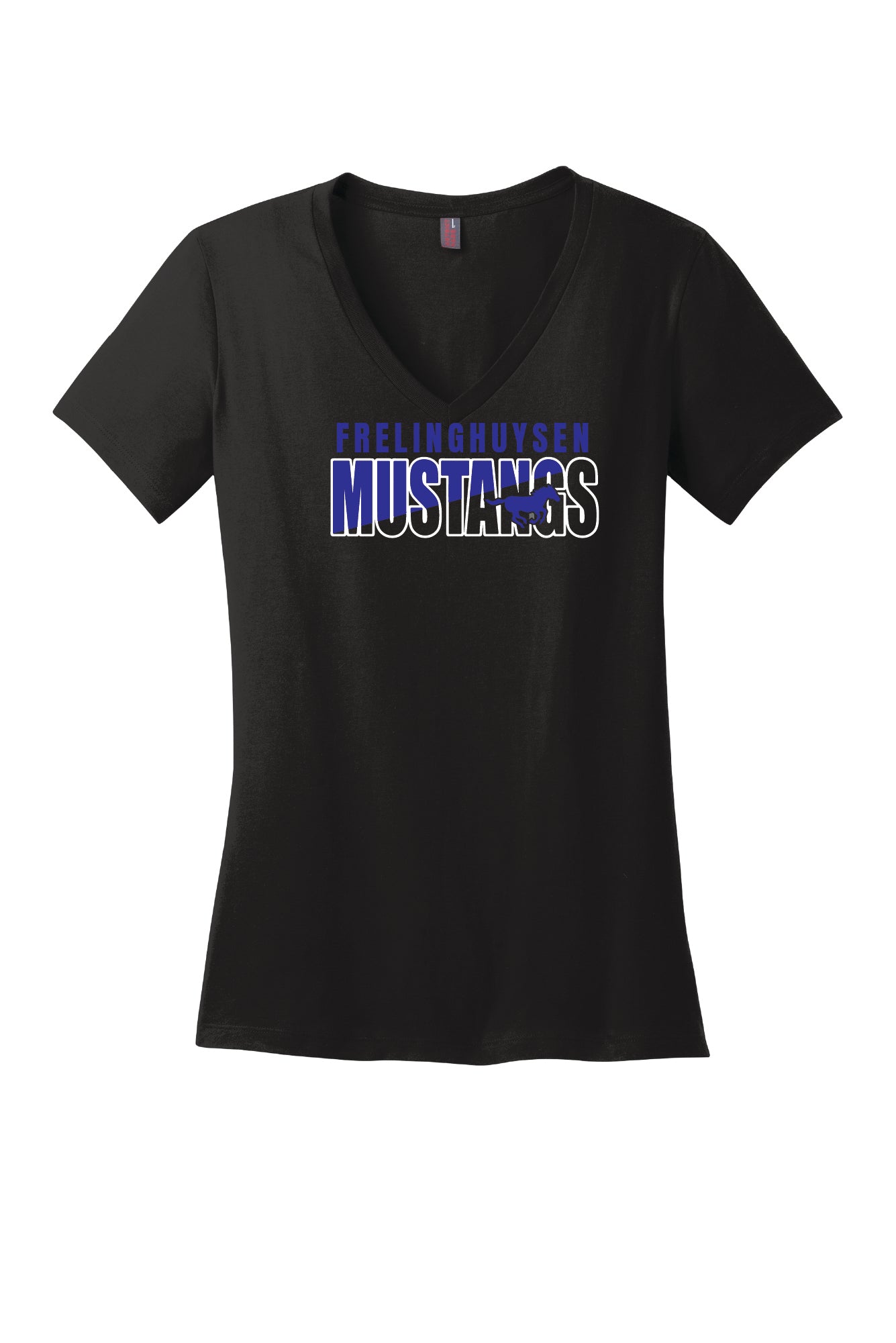 Frelinghuysen Mustangs I Ladies V-Neck