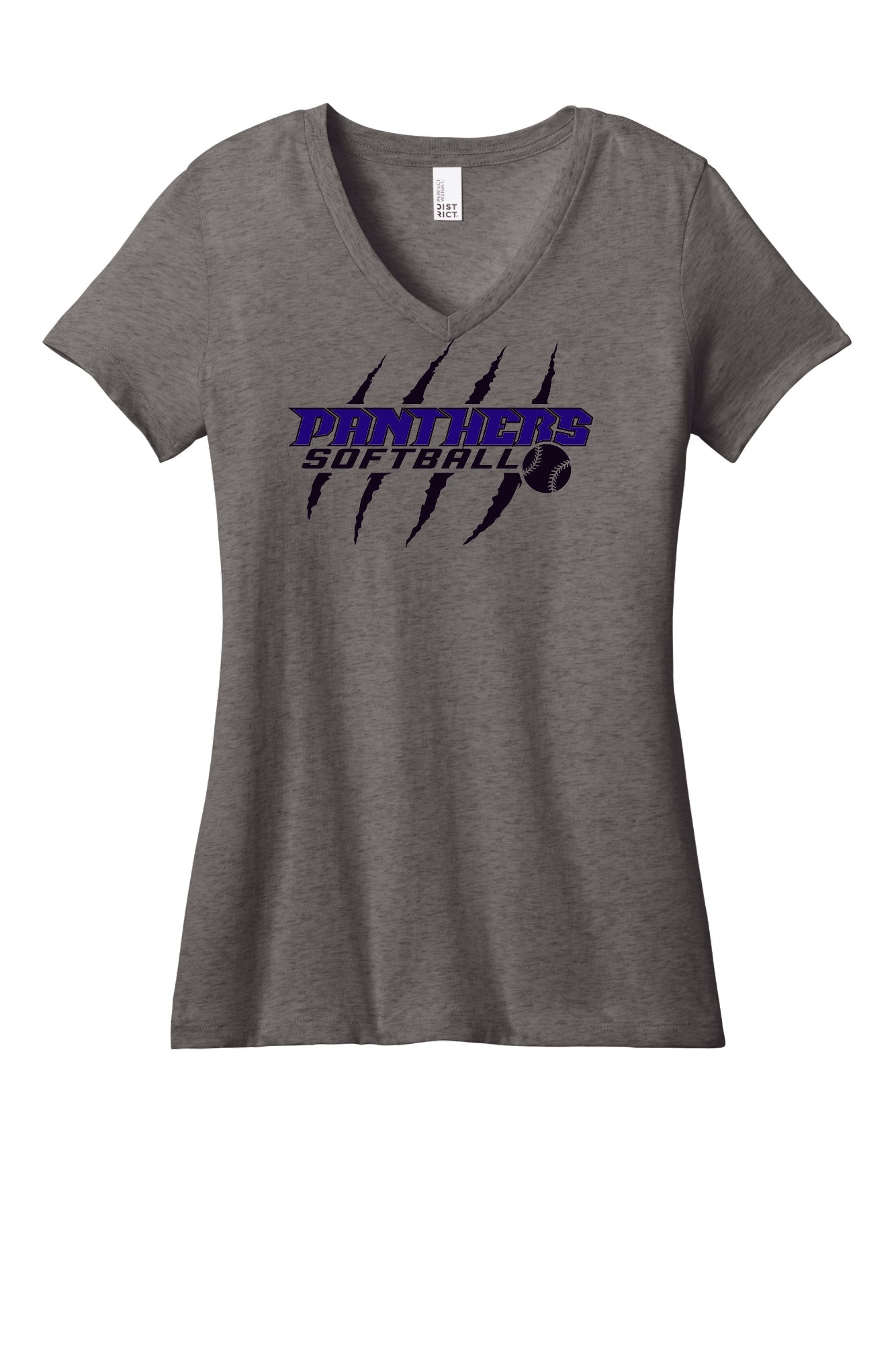 Panthers Ladies V-Neck T-shirt