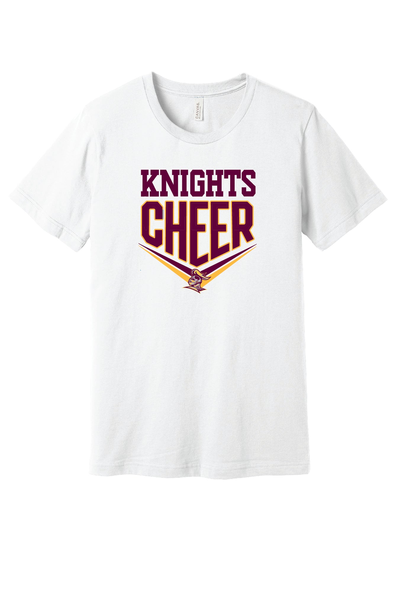 SJN Knights Cheer Short Sleeve  Bella Canvas T-Shirt (Youth)