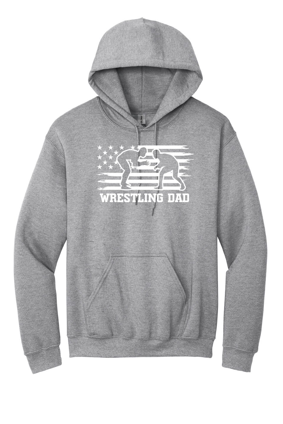 Wrestling Dad Hoodie gray