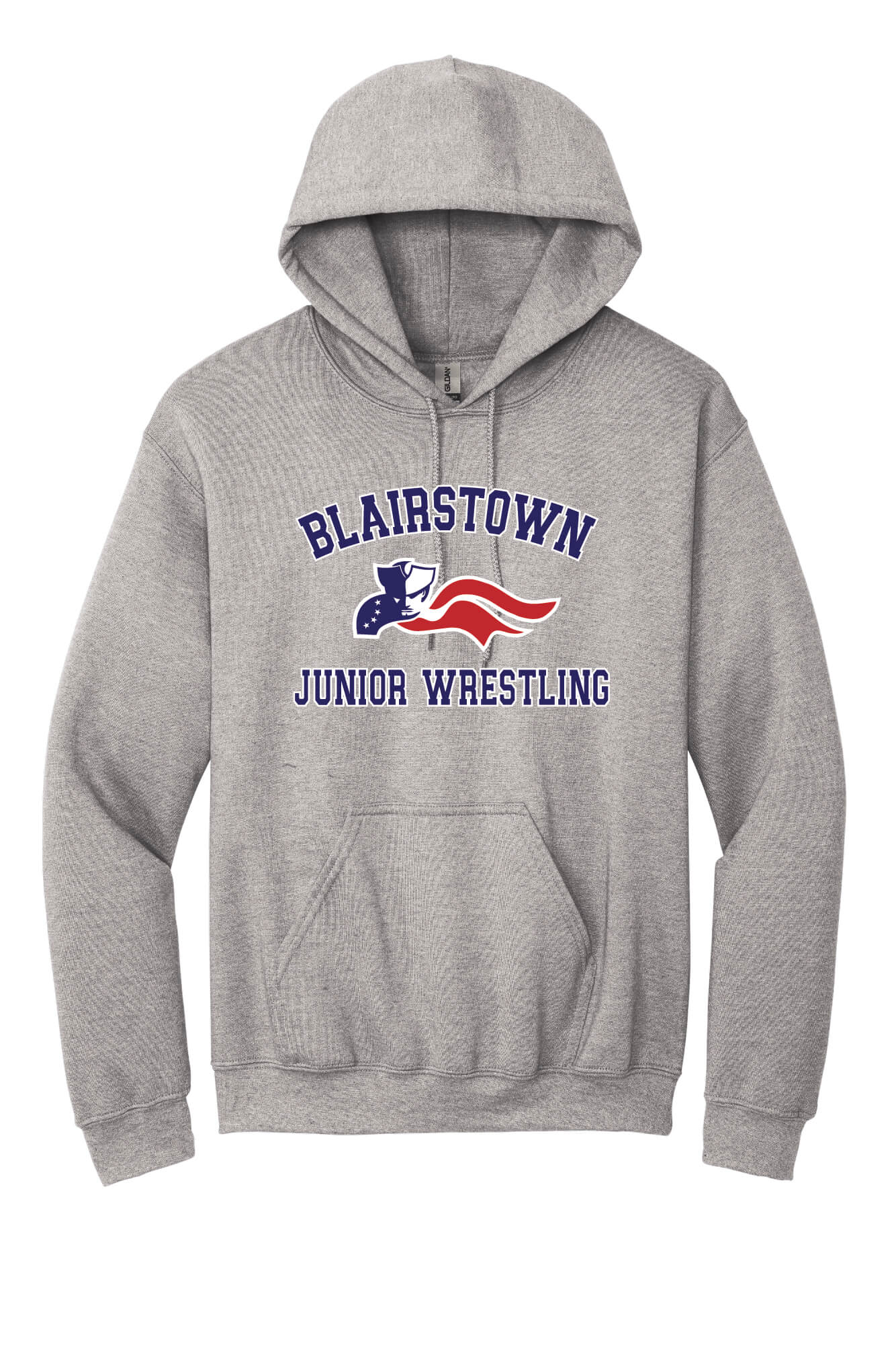 Blairstown JR Wrestling Hoodie gray