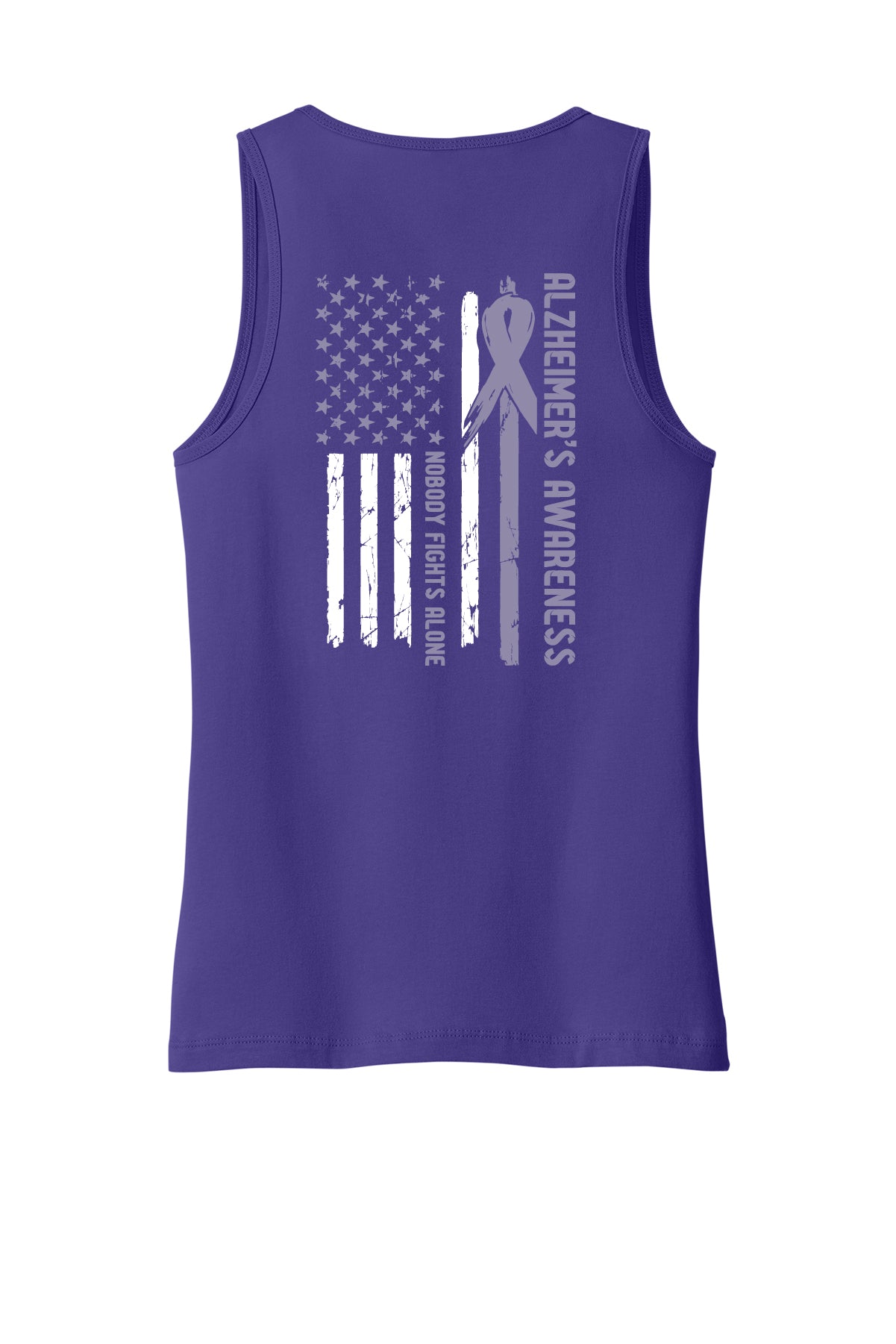 Memories Matter-Flag Back Ladies Tank Top