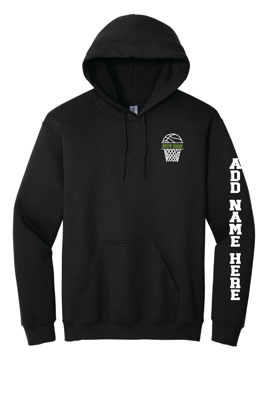 Youth Spartans Basketball Hoodie black-front