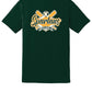 Spartans Baseball Short Sleeve T-Shirt green, back