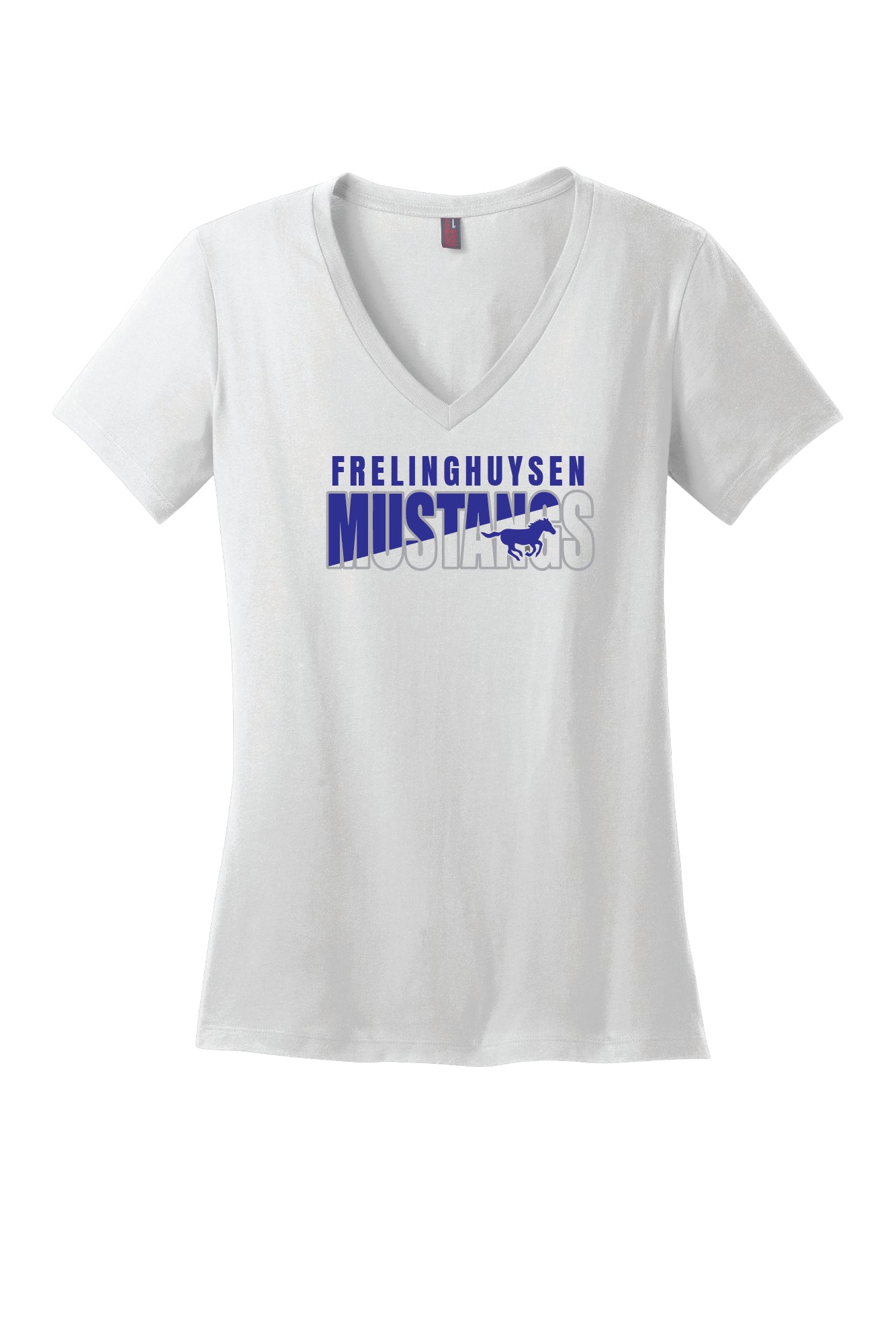 Frelinghuysen Mustangs I Ladies V-Neck